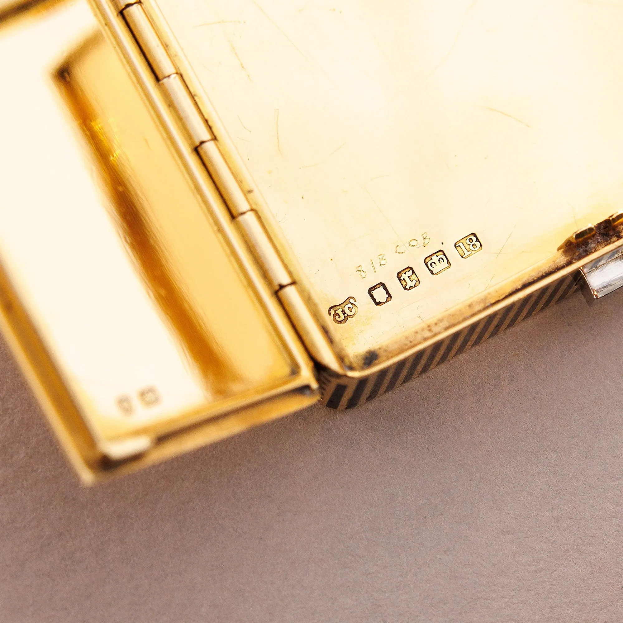 Cartier Yellow Gold Box Makeup Compact, London Jacques Cartier from 1932 (Objet)