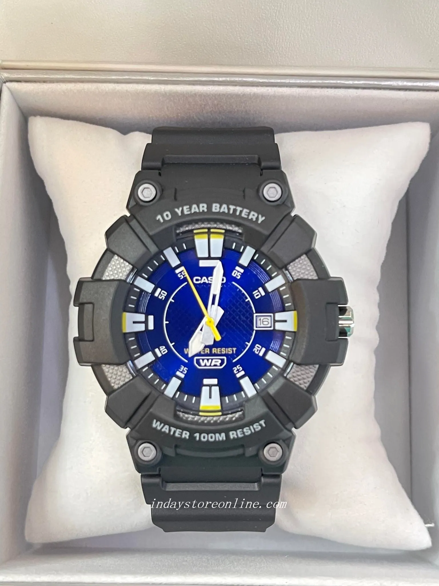 Casio Analog Men's Watch MW-610H-2A Sporty Design 10 years Battery Life Resin Glass Black Resin Strap Watch