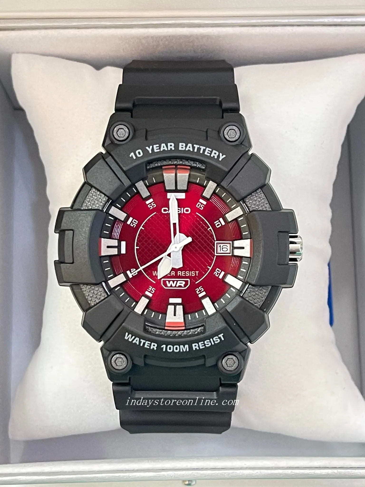 Casio Analog Men's Watch MW-610H-4A Sporty Design 10 years Battery Life Resin Glass Black Resin Strap Watch