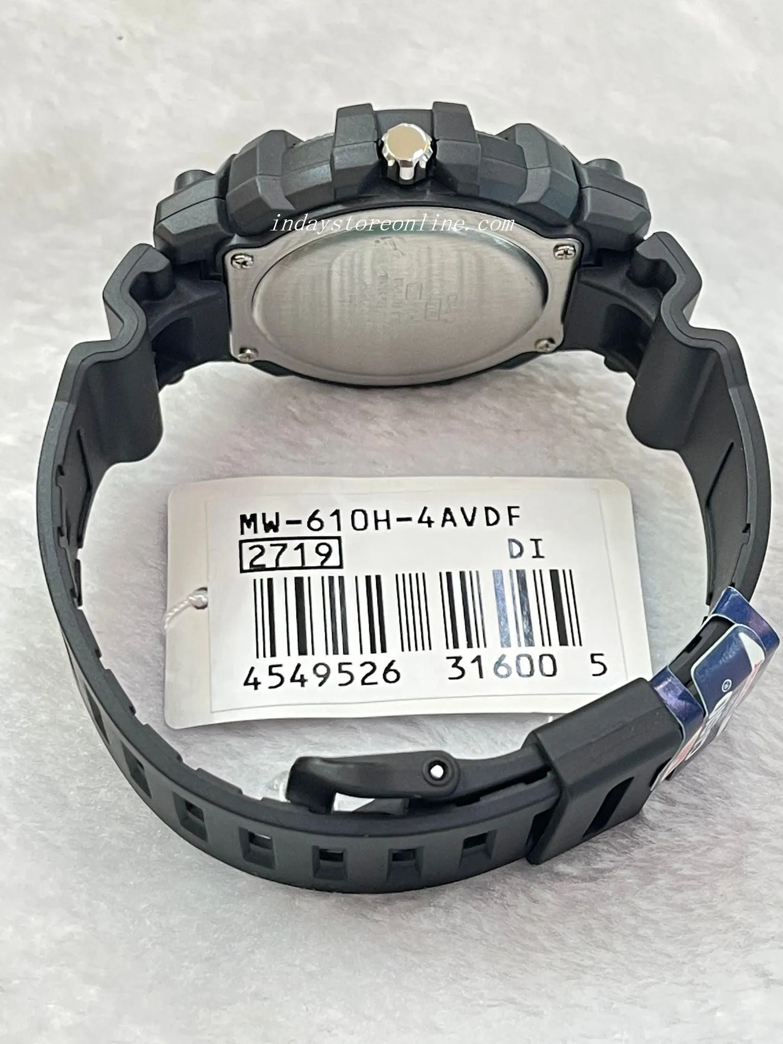 Casio Analog Men's Watch MW-610H-4A Sporty Design 10 years Battery Life Resin Glass Black Resin Strap Watch