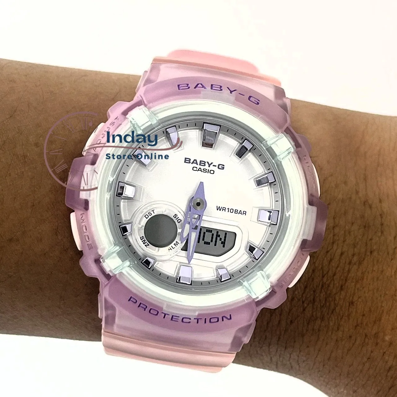 Casio Baby-G Women's Watch BGA-280-6A Resin Band Mineral Glass Shock Resistant