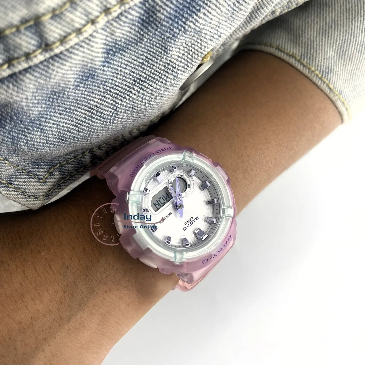 Casio Baby-G Women's Watch BGA-280-6A Resin Band Mineral Glass Shock Resistant