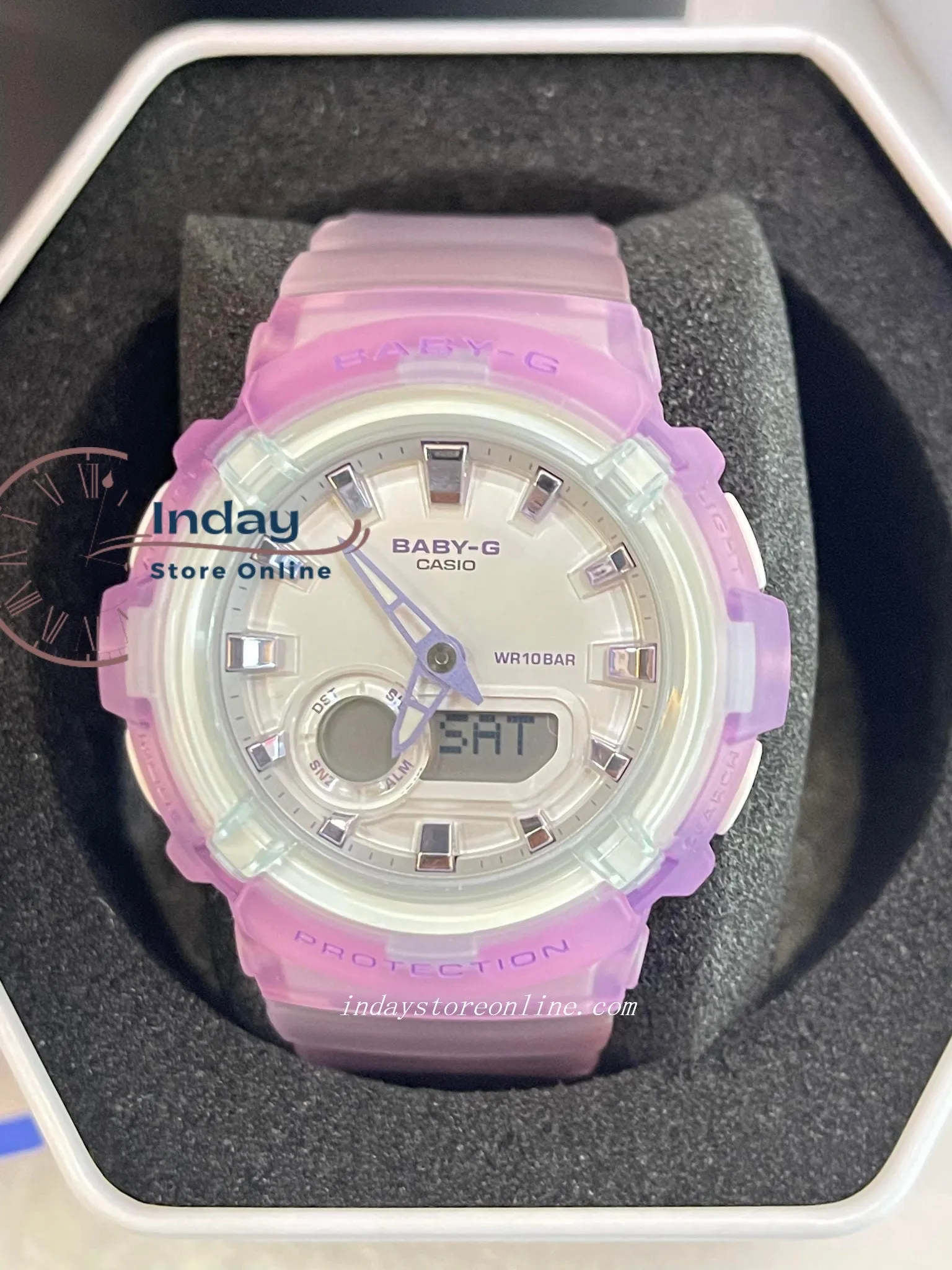 Casio Baby-G Women's Watch BGA-280-6A Resin Band Mineral Glass Shock Resistant