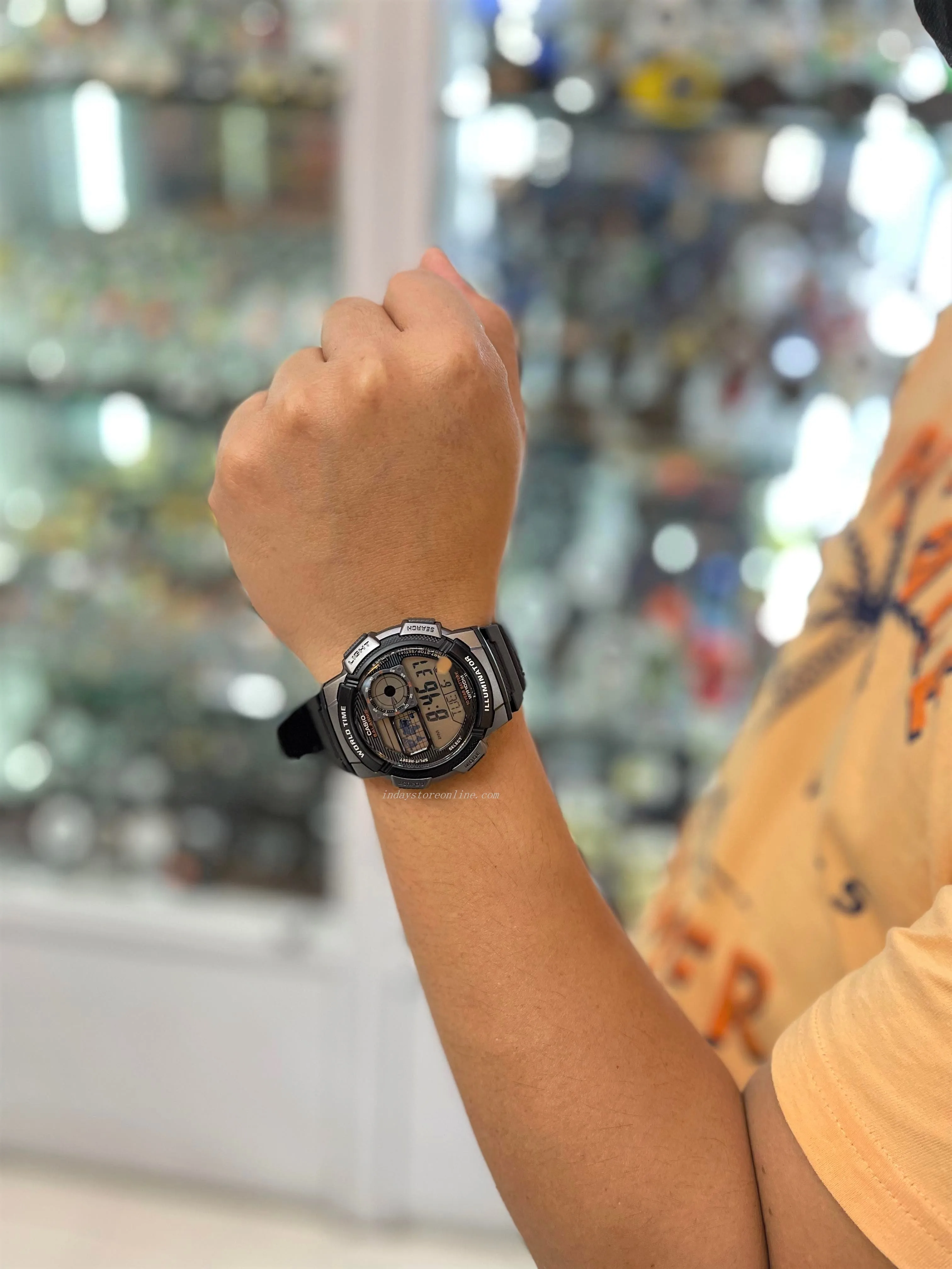 Casio Digital Men's Watch AE-1000W-1B Digital Sporty Design Resin Band Resin Glass Battery life: 10 Years