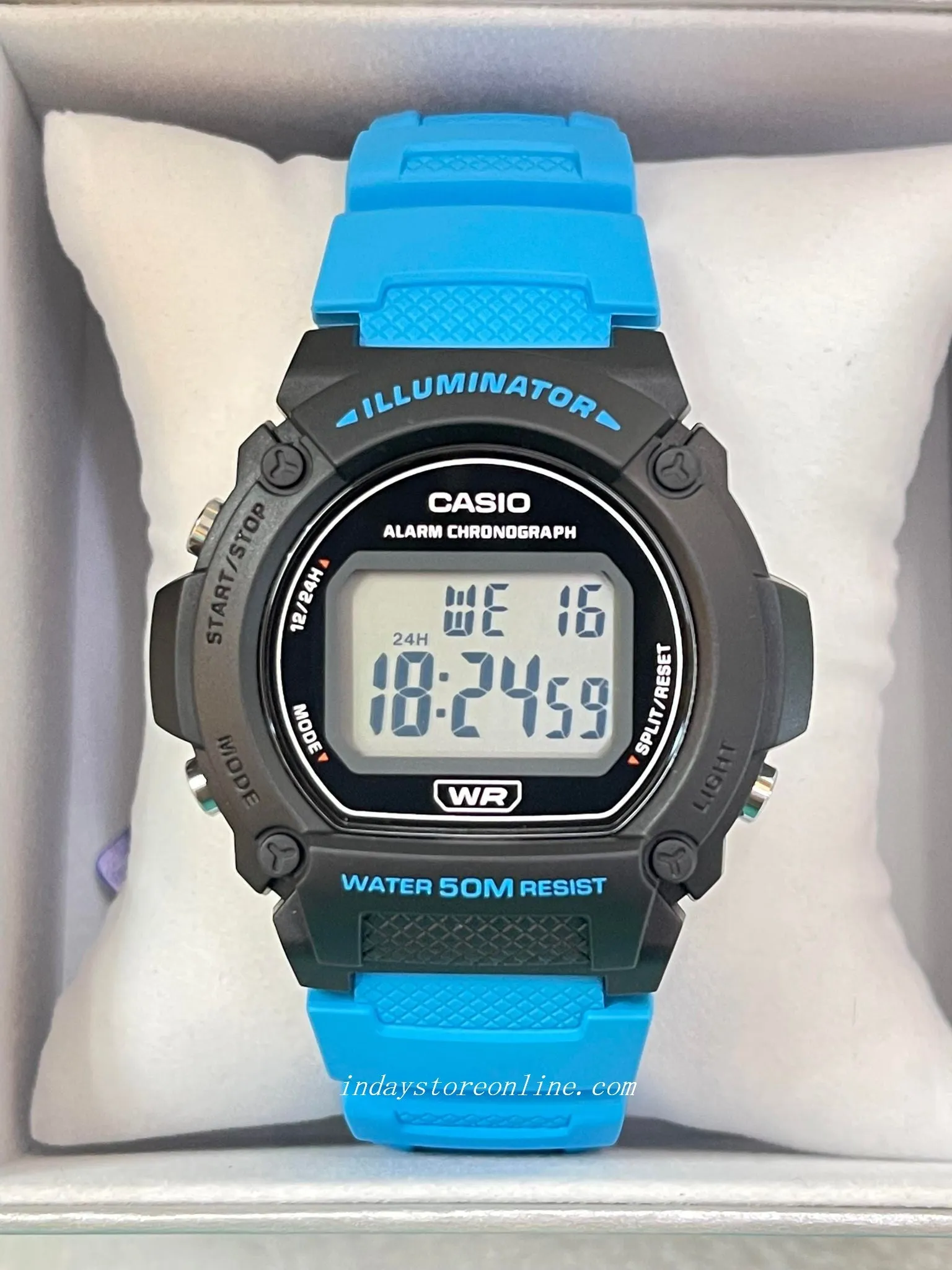 Casio Digital Men's Watch W-219H-2A2 Digital Sporty Desig Resin Band Resin Glass Battery Life: 7 Years