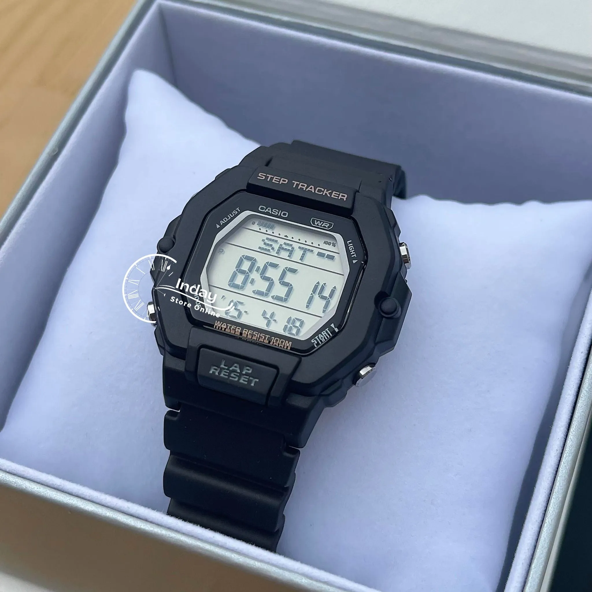 Casio Digital Women's Watch LWS-2200H-1A Sporty Design Black Color Resin Strap