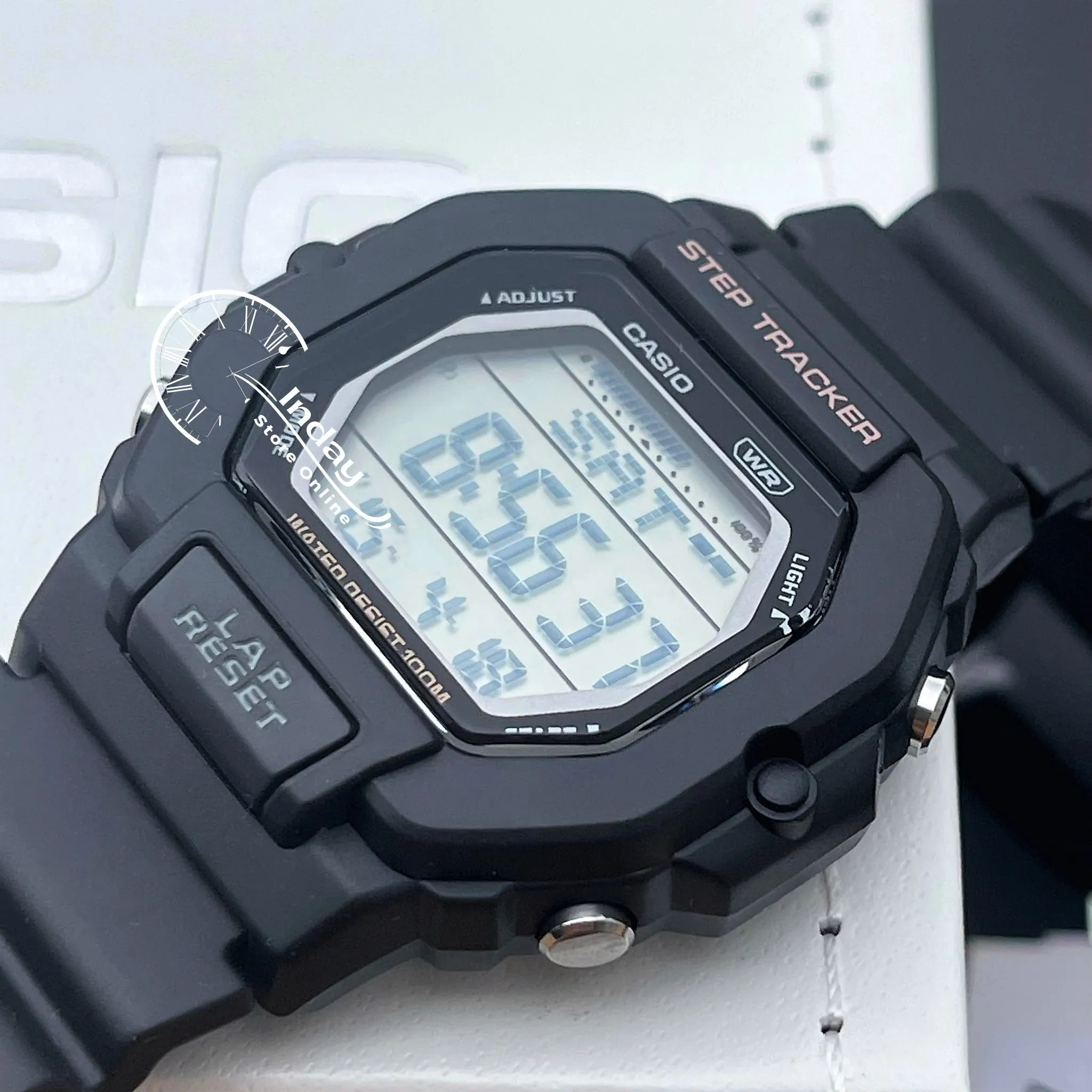 Casio Digital Women's Watch LWS-2200H-1A Sporty Design Black Color Resin Strap