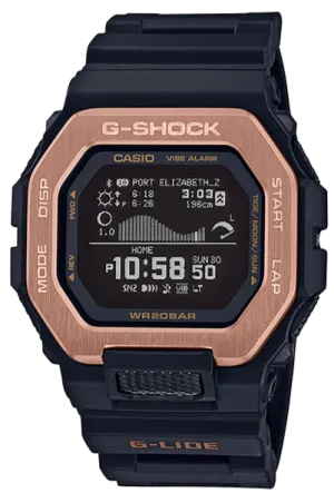 Casio G-Shock G-Lide Smartphone Link Sporty Black-Rosegold GBX-100NS-4