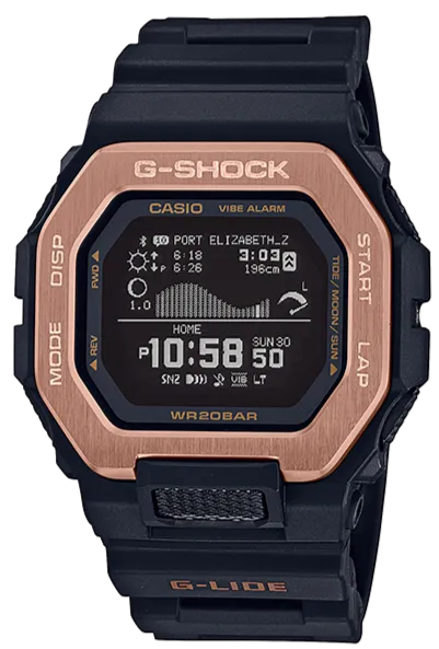 Casio G-Shock G-Lide Smartphone Link Sporty Black-Rosegold GBX-100NS-4
