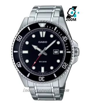 Casio Men's Watch MDV-107D-1A1 Stainless Steel Band Mineral Glass