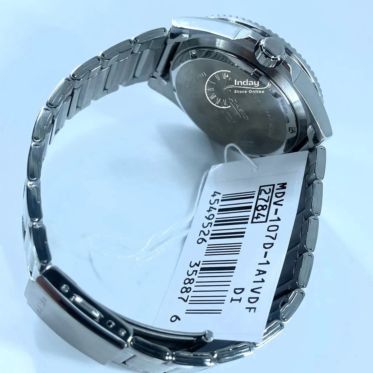 Casio Men's Watch MDV-107D-1A1 Stainless Steel Band Mineral Glass