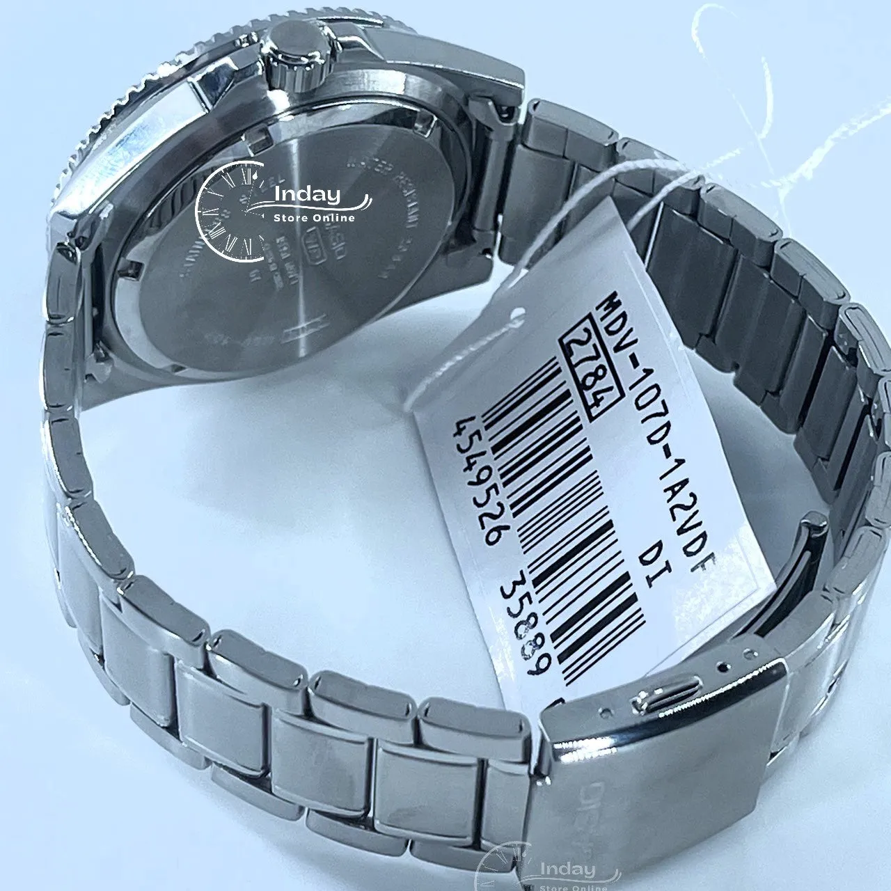 Casio Men's Watch MDV-107D-1A2 Stainless Steel Band Mineral Glass