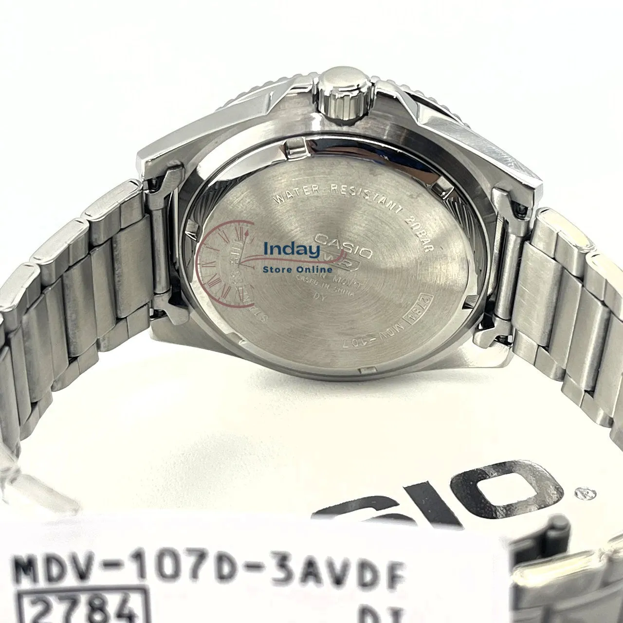 Casio Men's Watch MDV-107D-3A Stainless Steel Band Mineral Glass