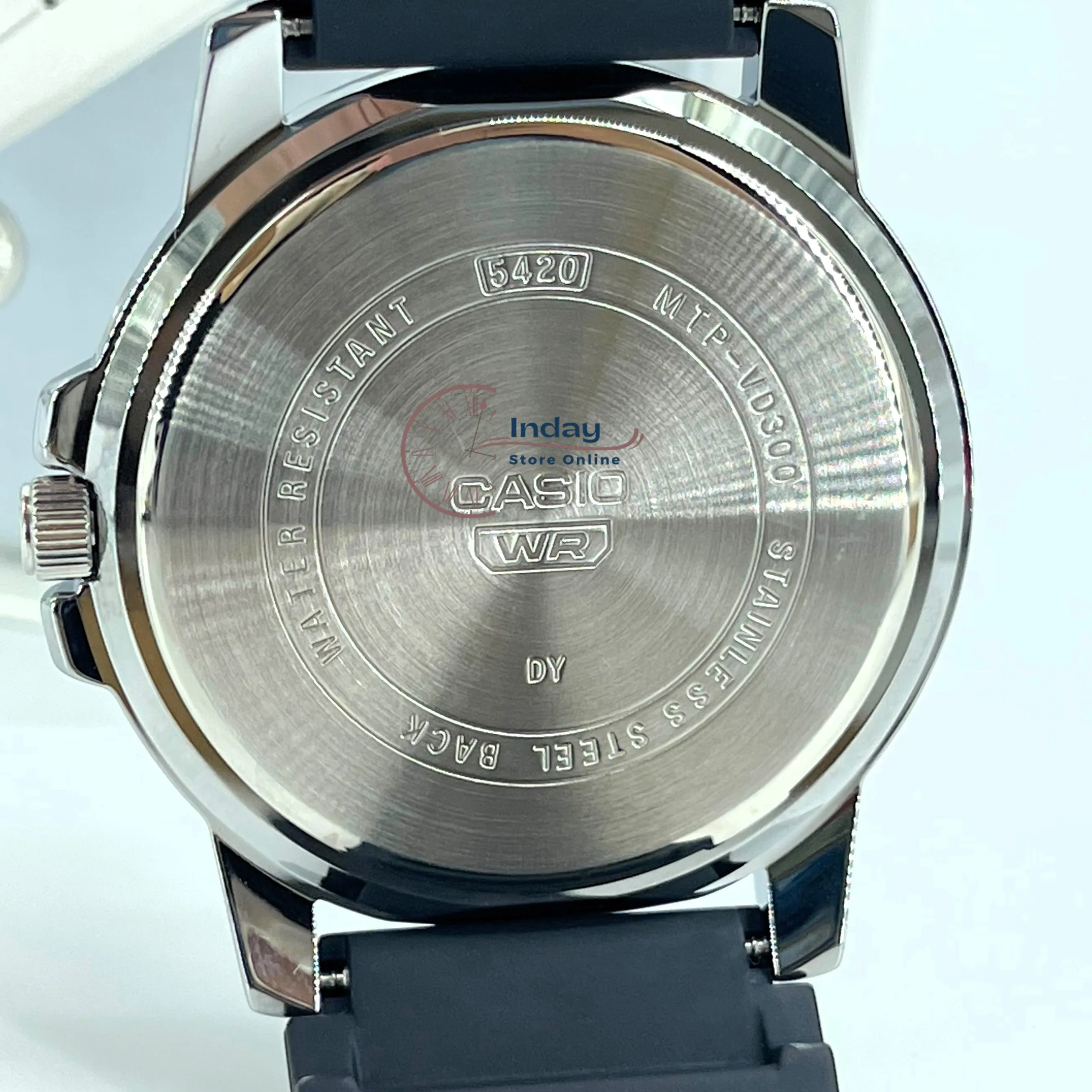 Casio Men's Watch MTP-VD300-7B Resin Band Mineral Glass Sporty Design