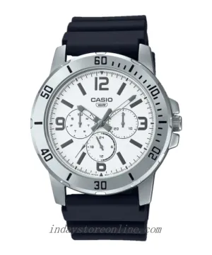 Casio Men's Watch MTP-VD300-7B Resin Band Mineral Glass Sporty Design