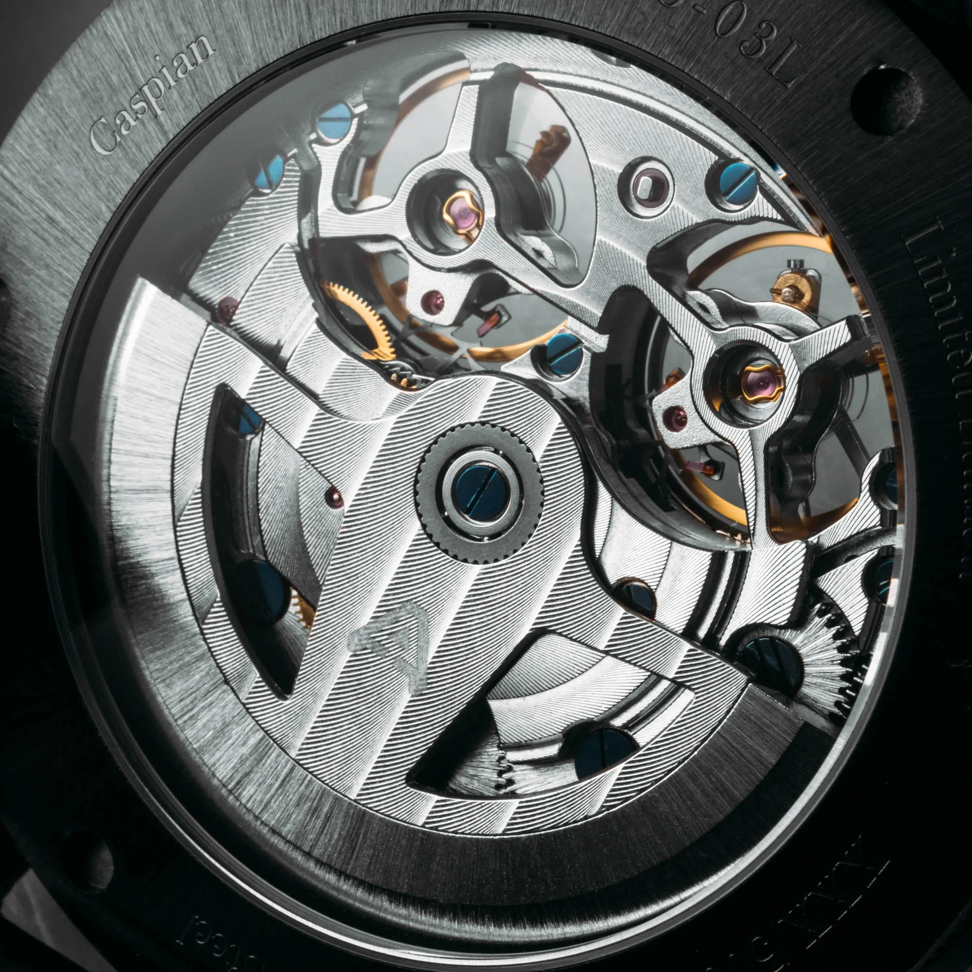 Caspian Automatic All Black Gold