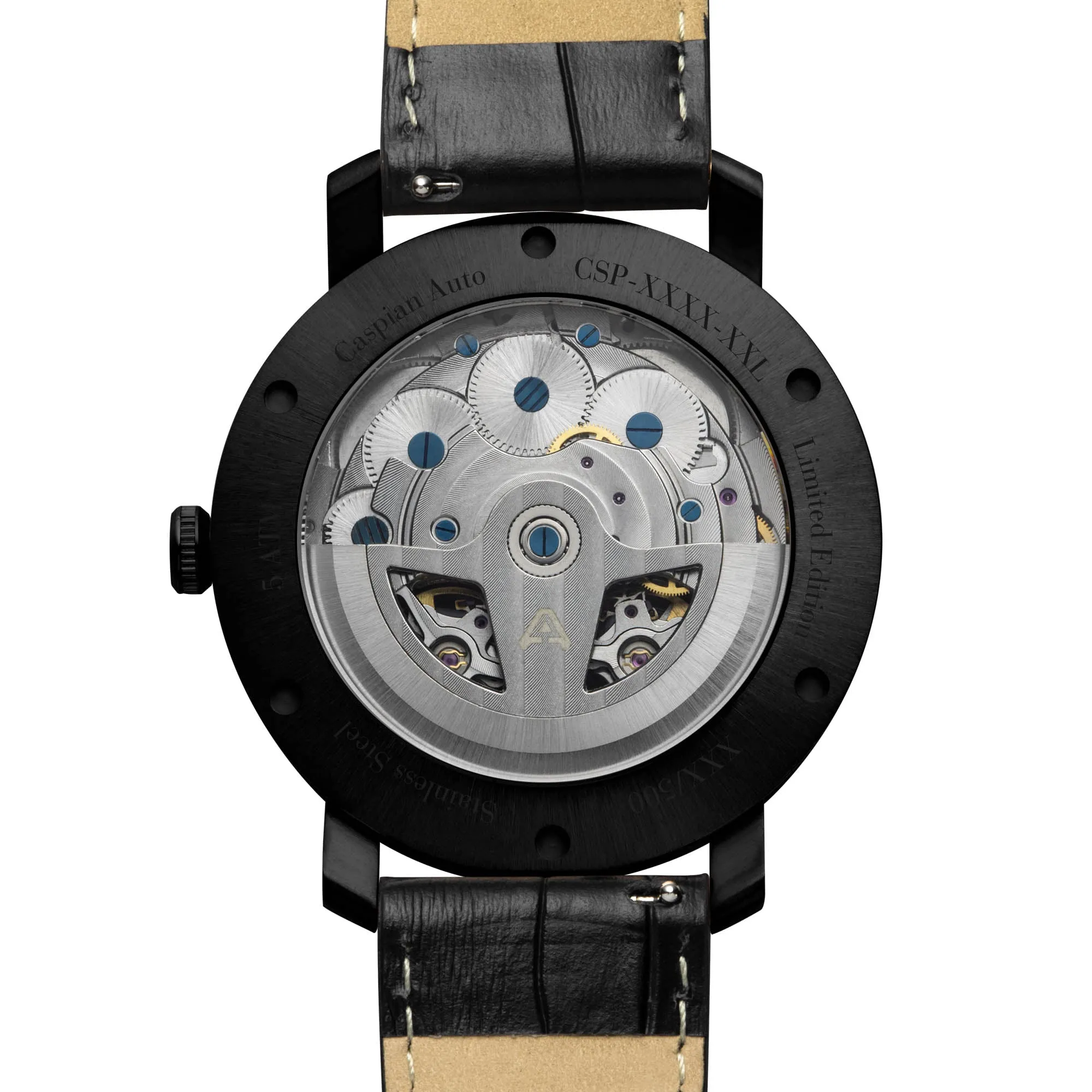 Caspian Automatic All Black Gold