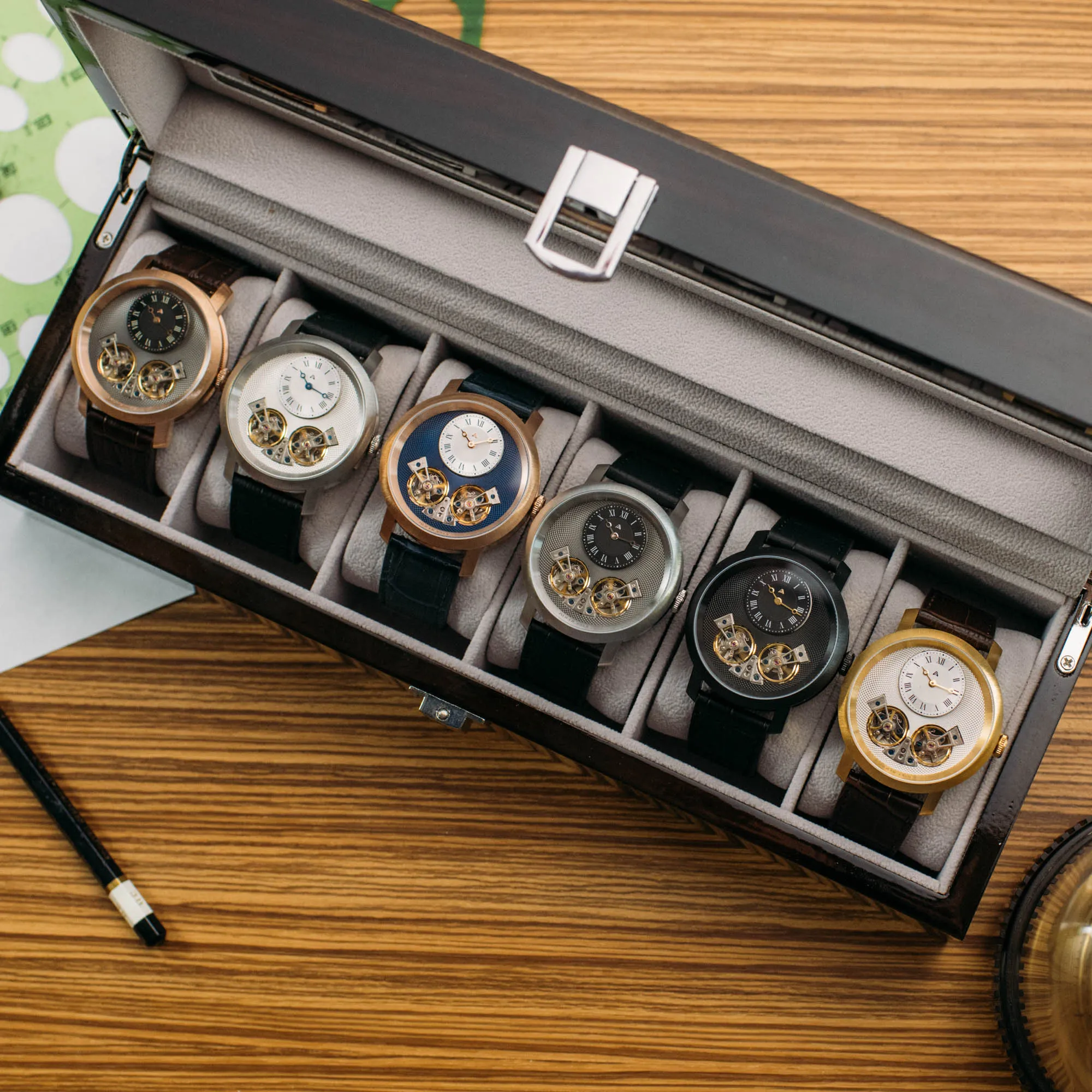 Caspian Automatic All Black Gold