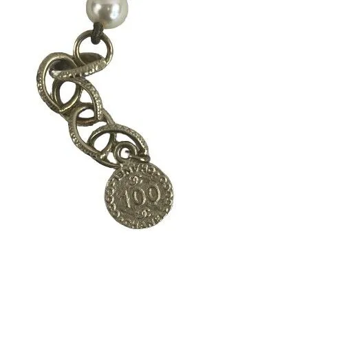 Chanel CC Graduating Pearl 100th Anniversary Necklace Fall 2021