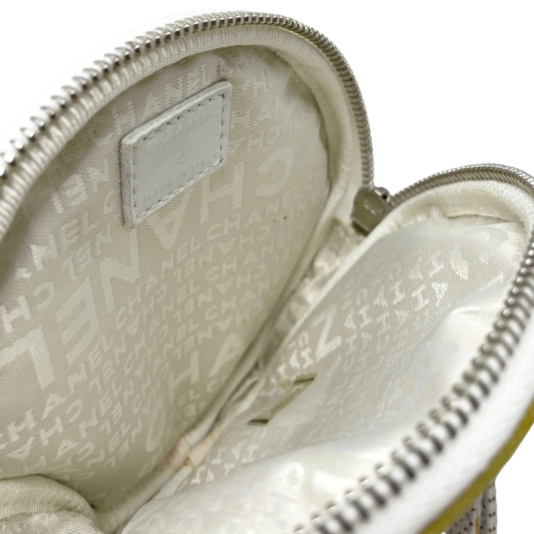 Chanel Tennis Ball Suede Wristlet