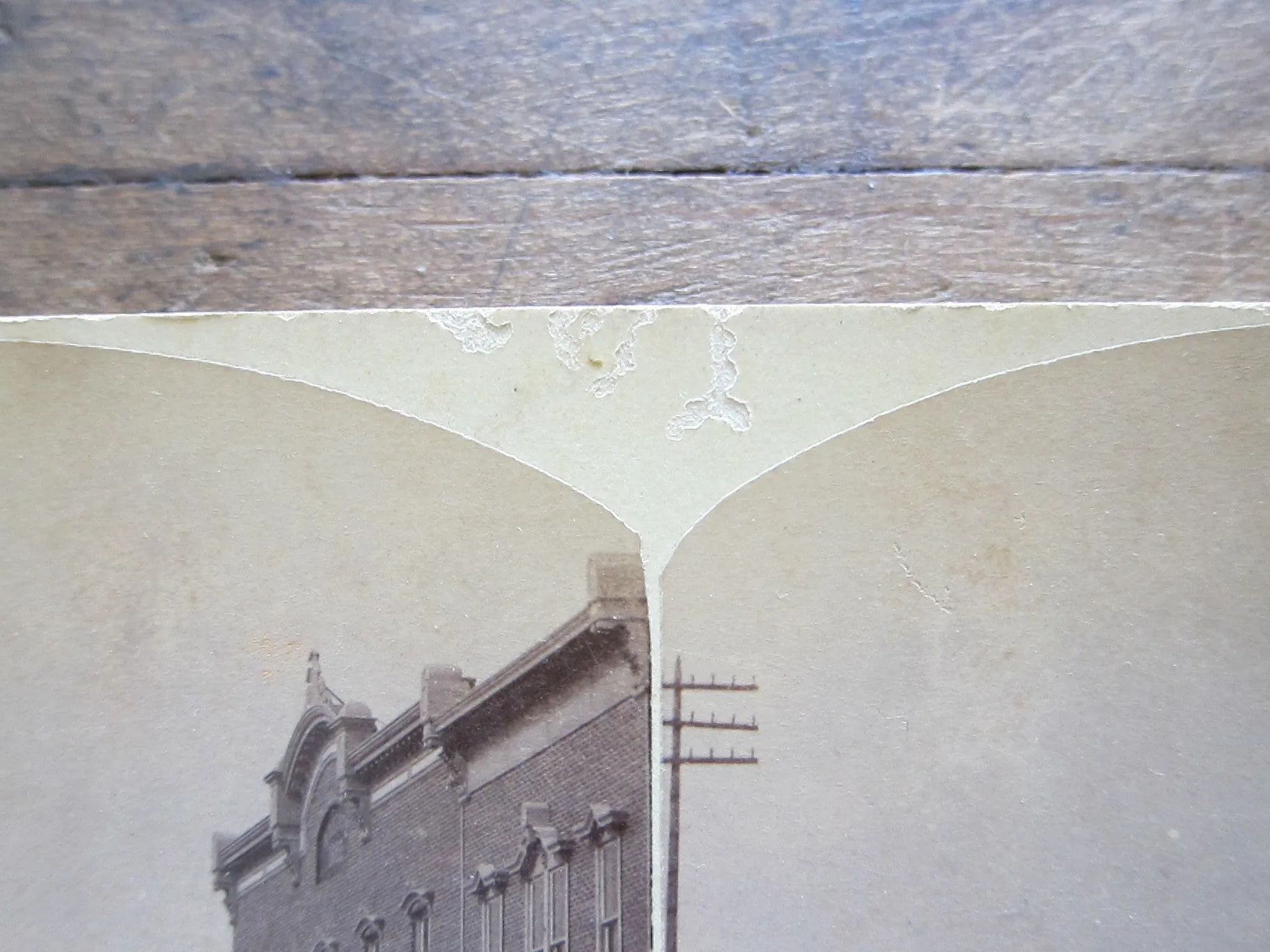Charles Emery 1880 Stereoscope Card of the Post Office, Main St. Silver Cliff, Colorado