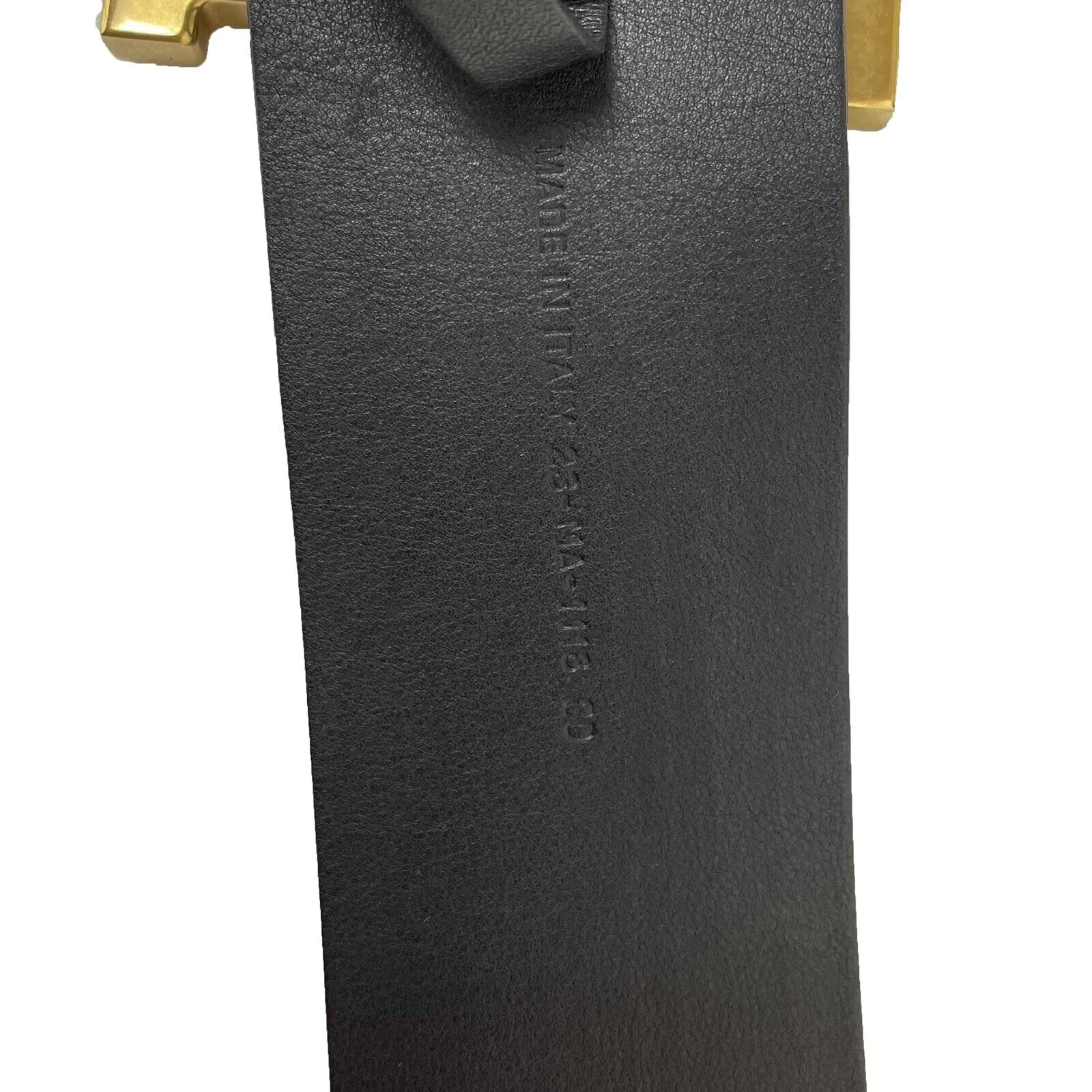 Christian Dior - Diorquake Leather D Buckle Black Belt - SIze 80 Fits US M/4-6