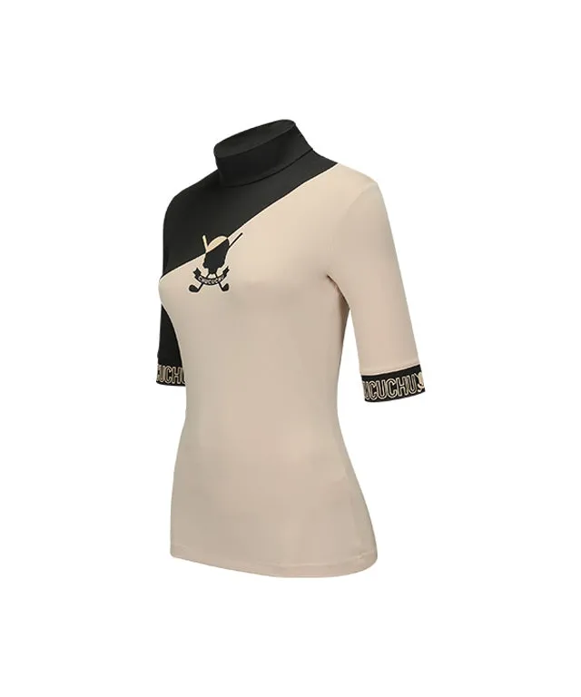 CHUCUCHU Cross Point Short Sleeve - Beige