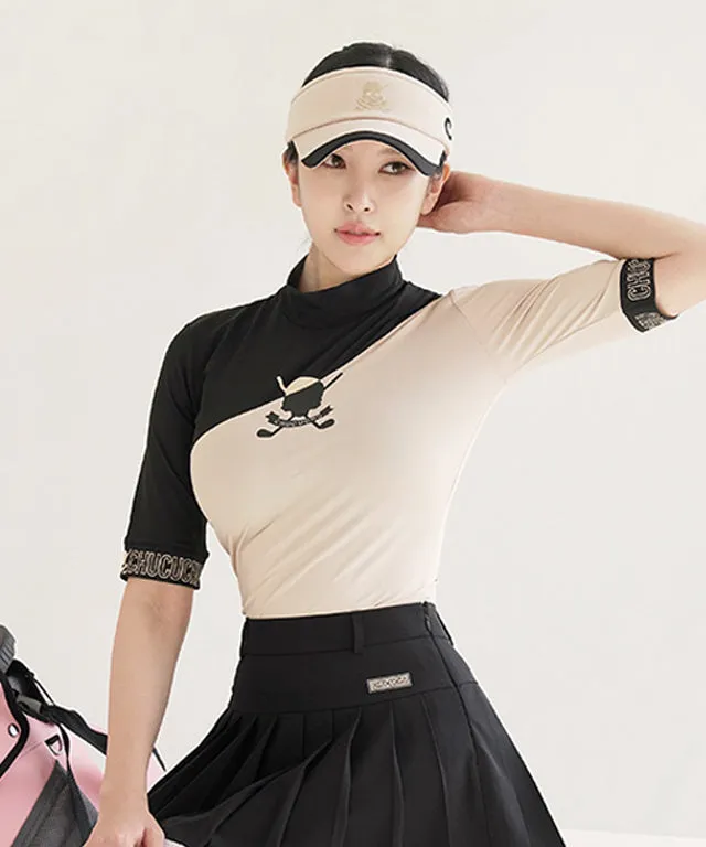 CHUCUCHU Cross Point Short Sleeve - Beige