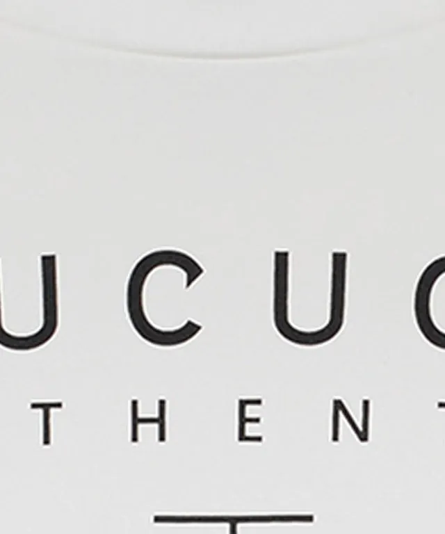 CHUCUCHU Women's Half Neck Authentic T-Shirt - White