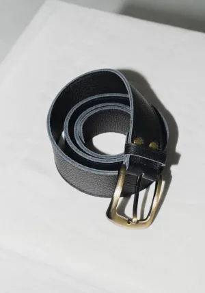 Classic Belt- Textured Noir