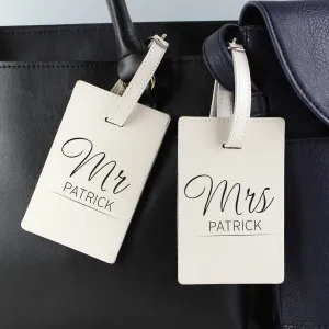 Couples Classic Cream Luggage Tags