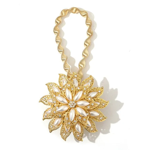 Crystal look Curtain Straps