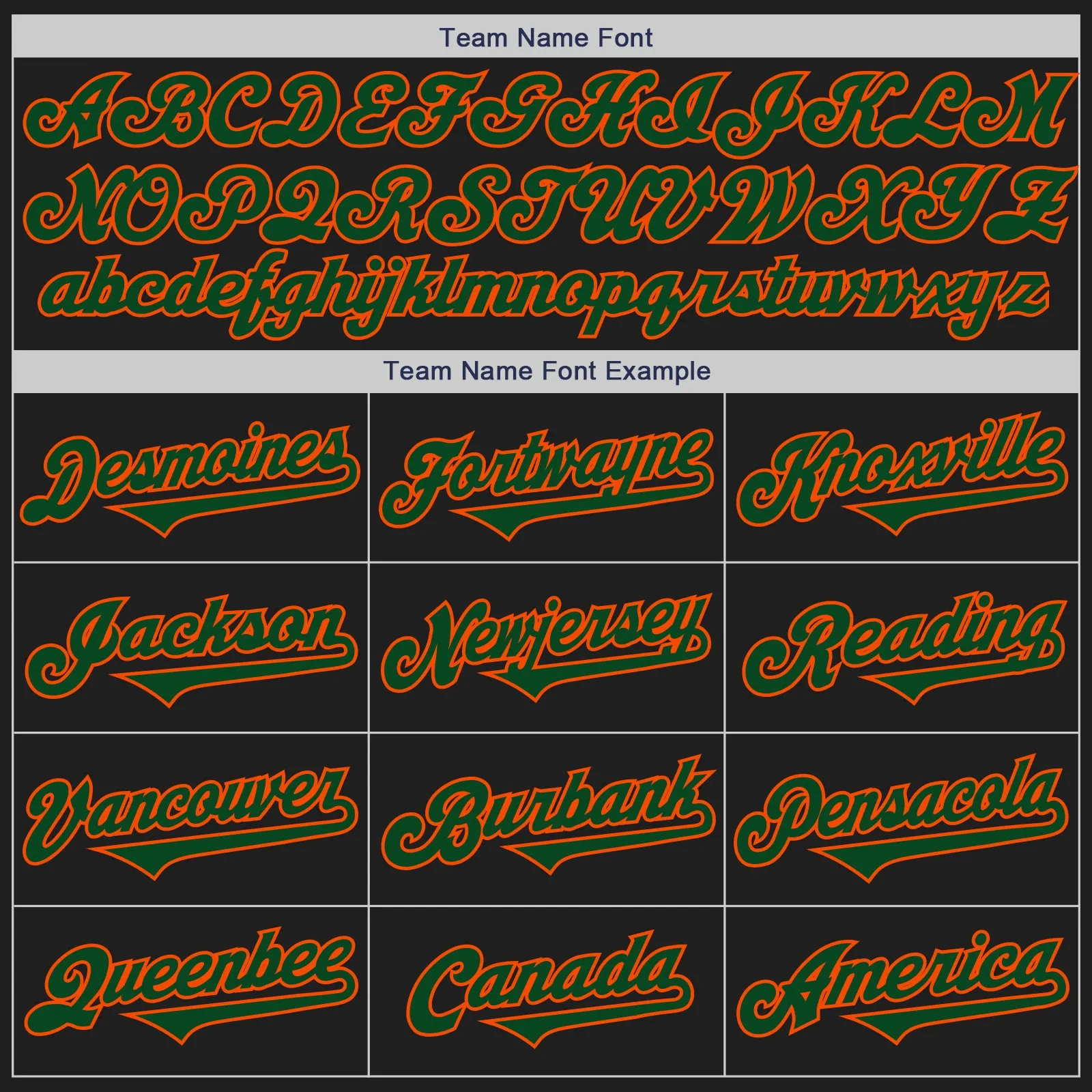 Custom Black Green-Orange Authentic Two Tone Baseball Jersey