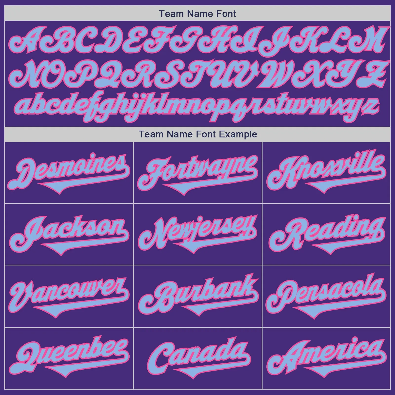 Custom Purple Light Blue-Pink Authentic Two Tone Baseball Jersey
