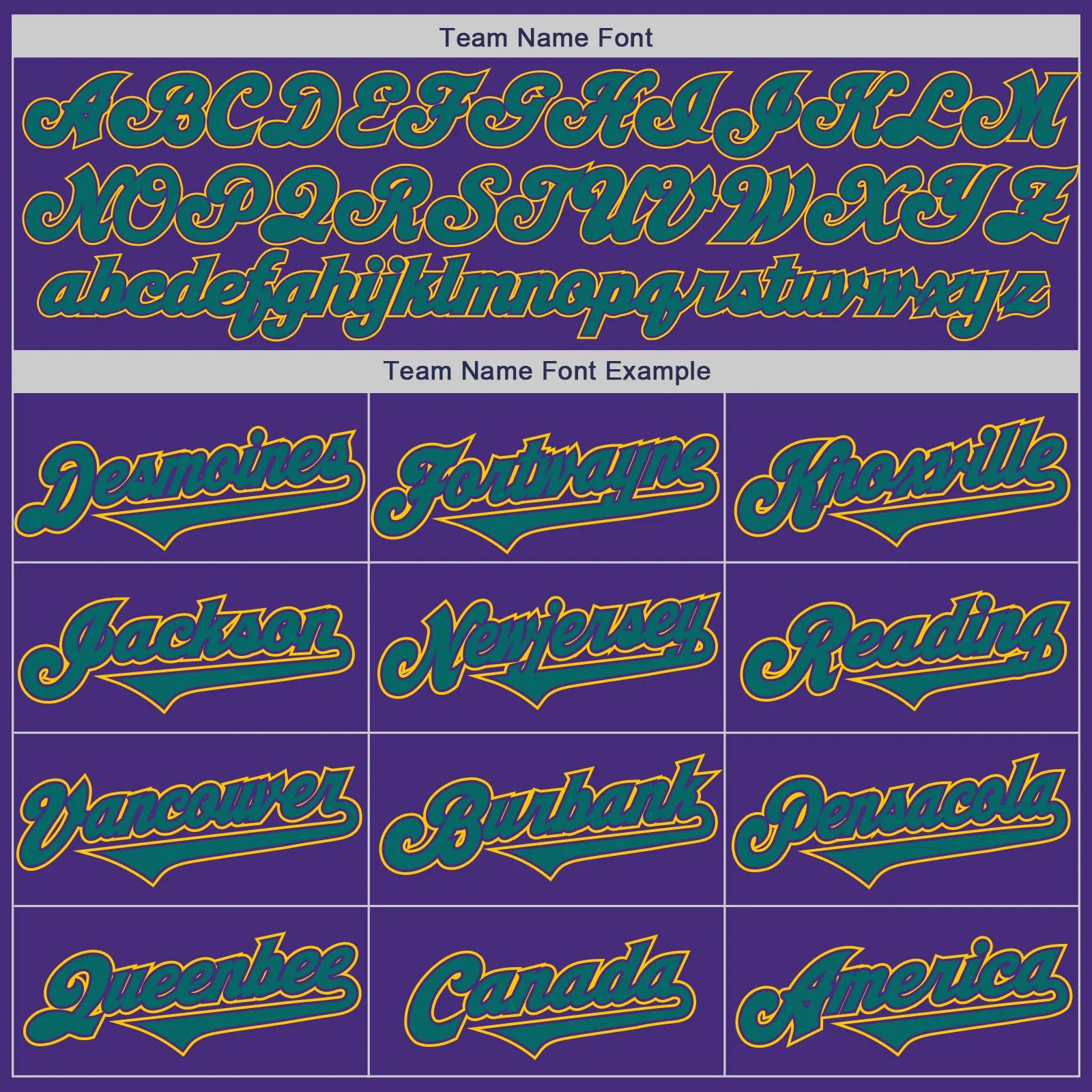 Custom Purple Teal-Yellow Authentic Two Tone Baseball Jersey