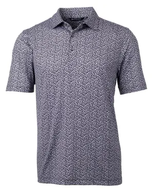 Cutter & Buck Men's Pike Magnolia Print Stretch  Polo