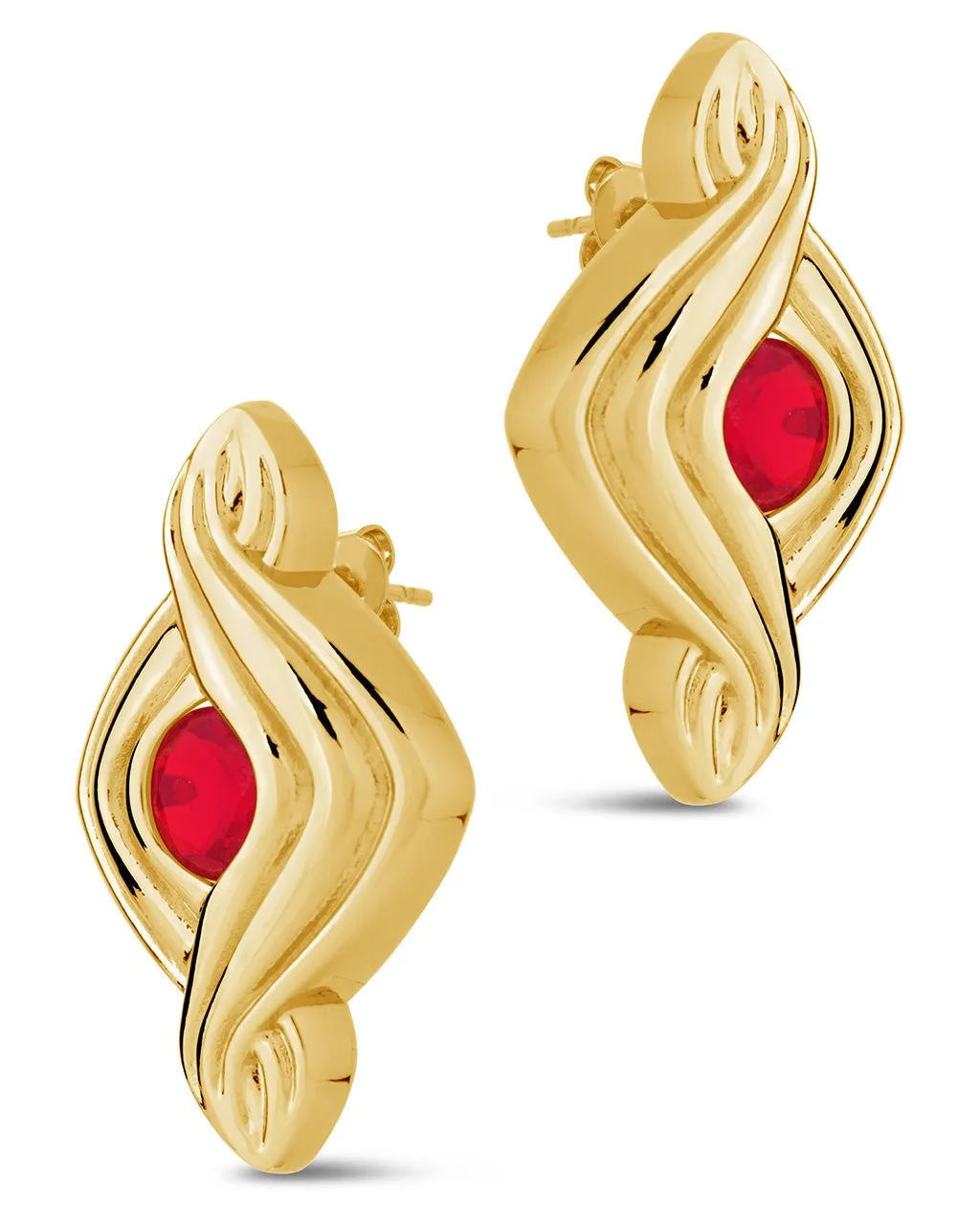 Danish CZ Stud Earrings