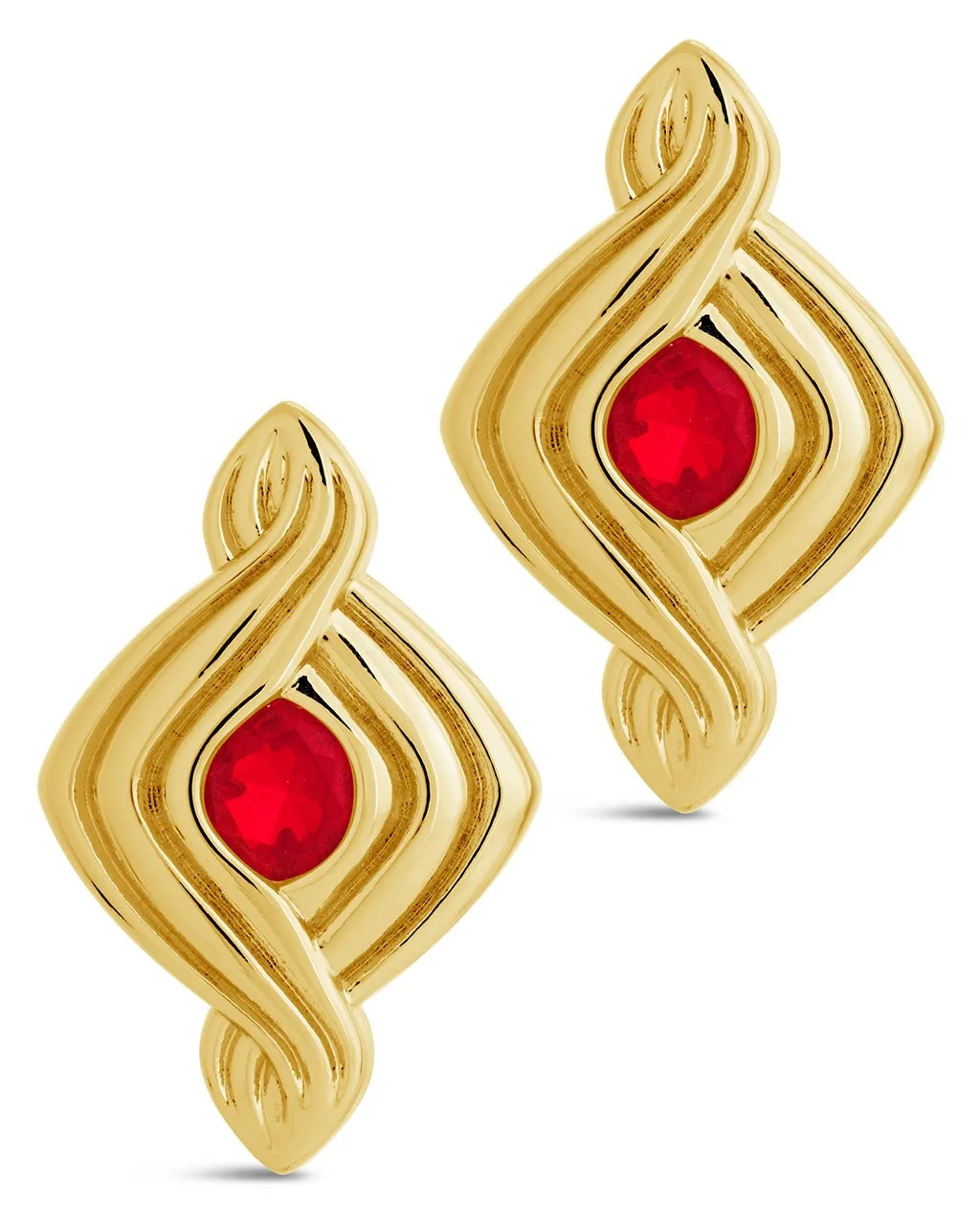 Danish CZ Stud Earrings