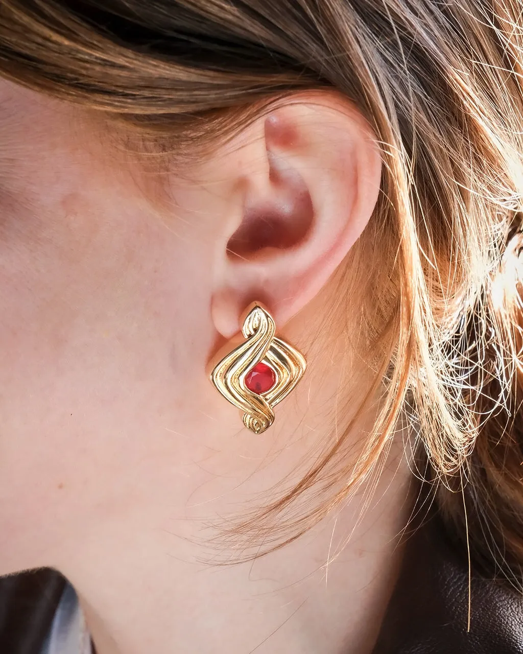 Danish CZ Stud Earrings
