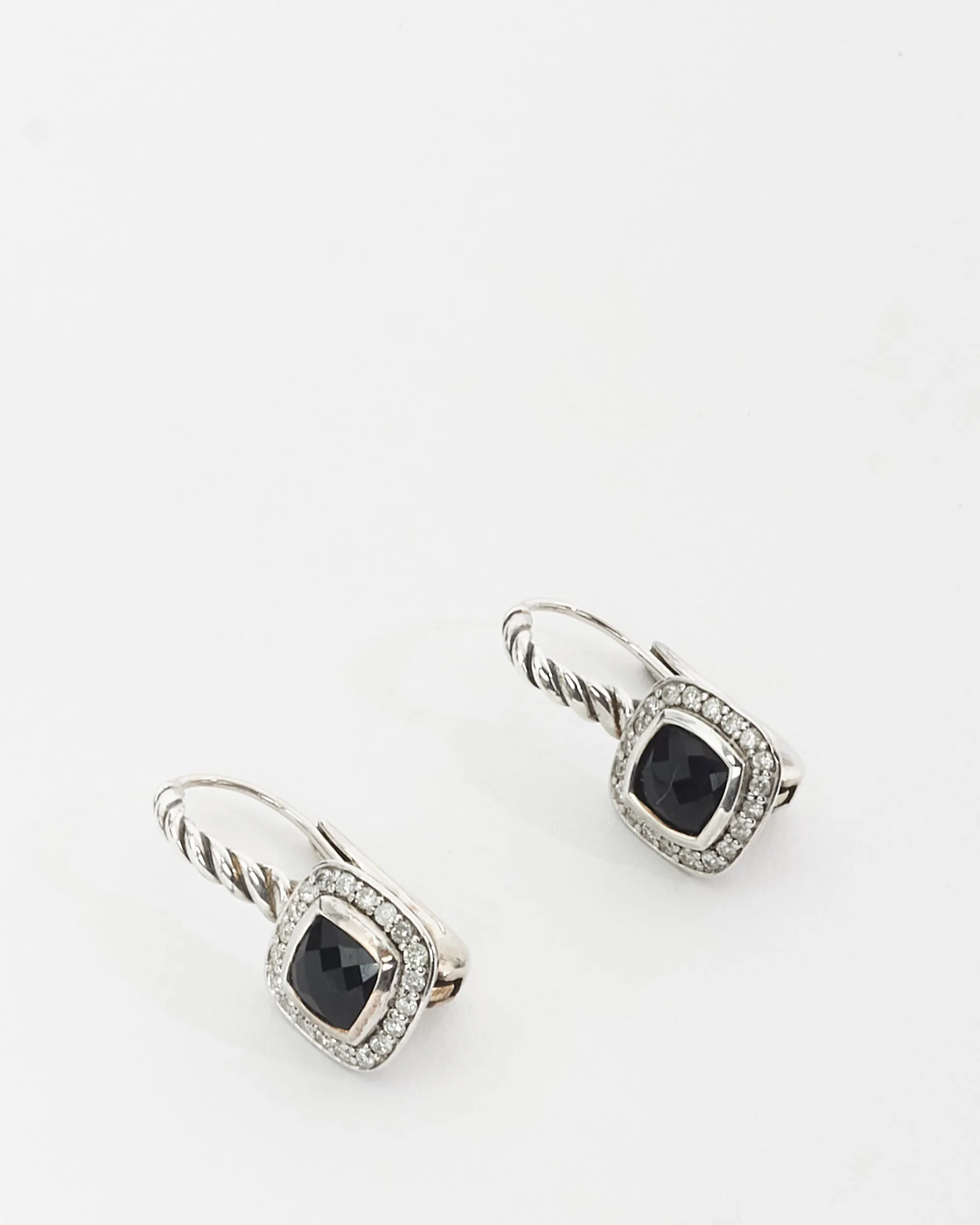 David Yurman Onyx Petite Albion Dangle Earrings