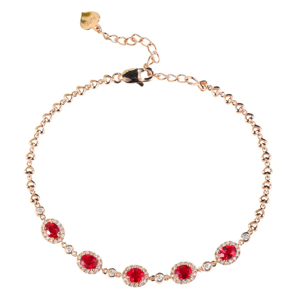 Diamond and Ruby Bracelet