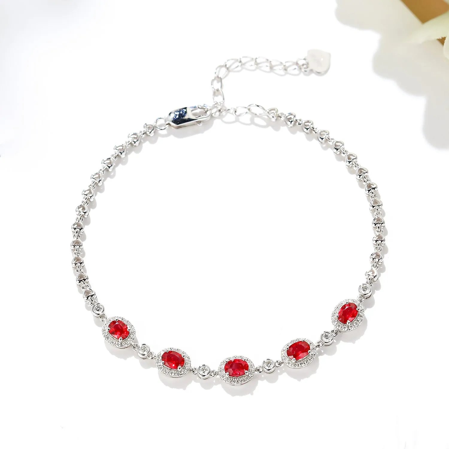 Diamond and Ruby Bracelet