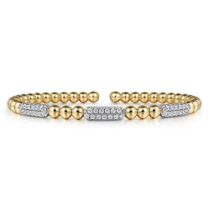Diamond Black Double Diamond Bar Bujukan Open Bangle