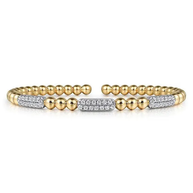 Diamond Black Double Diamond Bar Bujukan Open Bangle