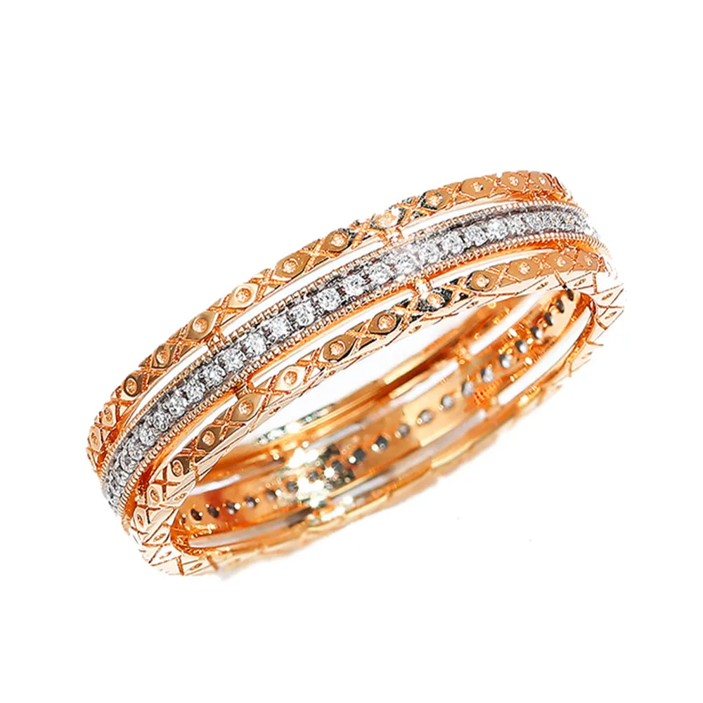 Diamond or Ruby Emerald Full Eternity Ring