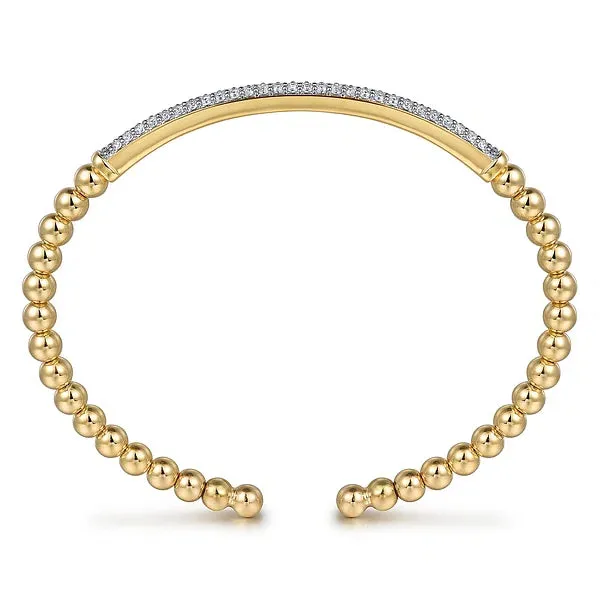 Diamond Pave Bar Bujukan Split Bangle