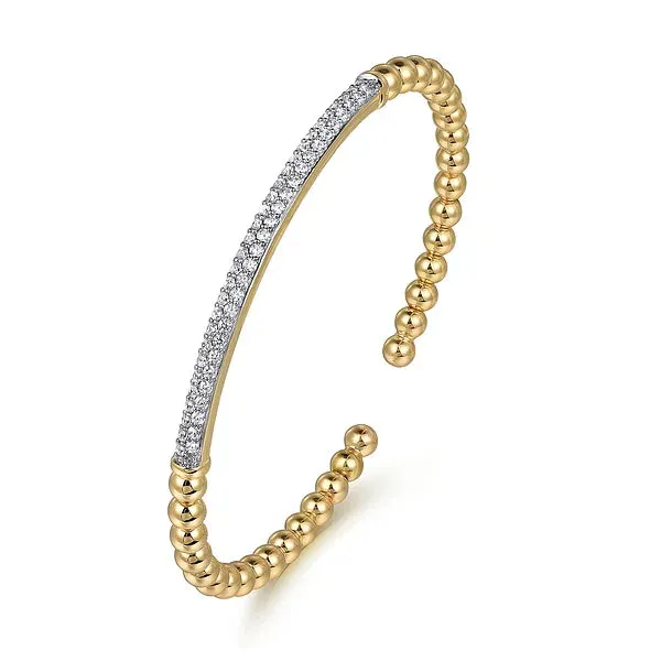 Diamond Pave Bar Bujukan Split Bangle