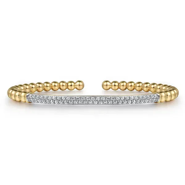 Diamond Pave Bar Bujukan Split Bangle