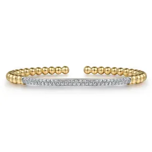Diamond Pave Bar Bujukan Split Bangle