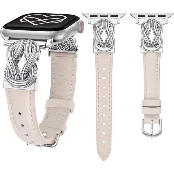 Elegant Twist | Leather Watch Band for Apple Watch ®